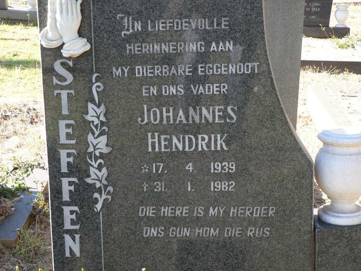 STEFFEN Johannes Hendrik 1939-1982