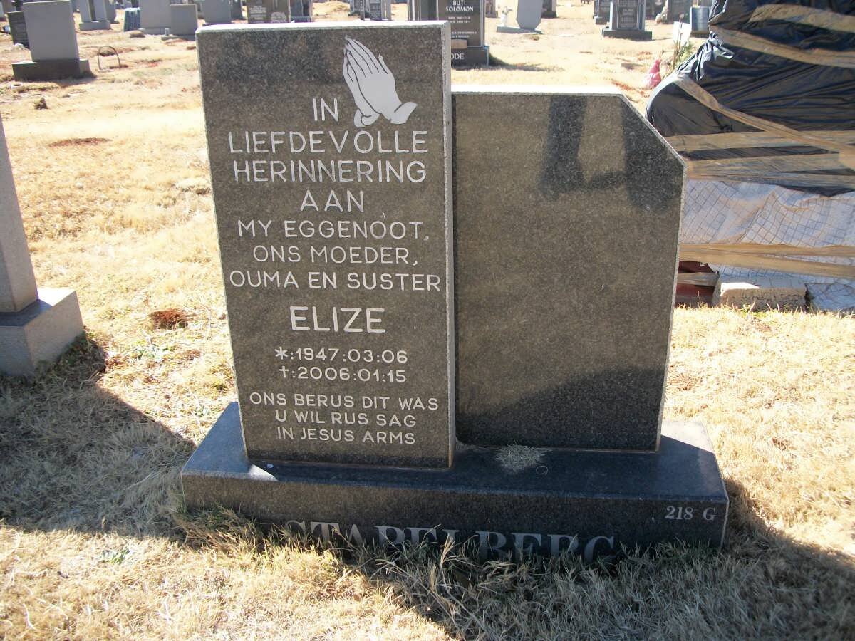 STAPELBERG Elize 1947-2006