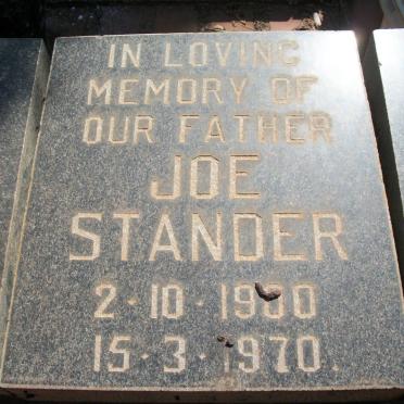 STANDER Joe 1900-1970