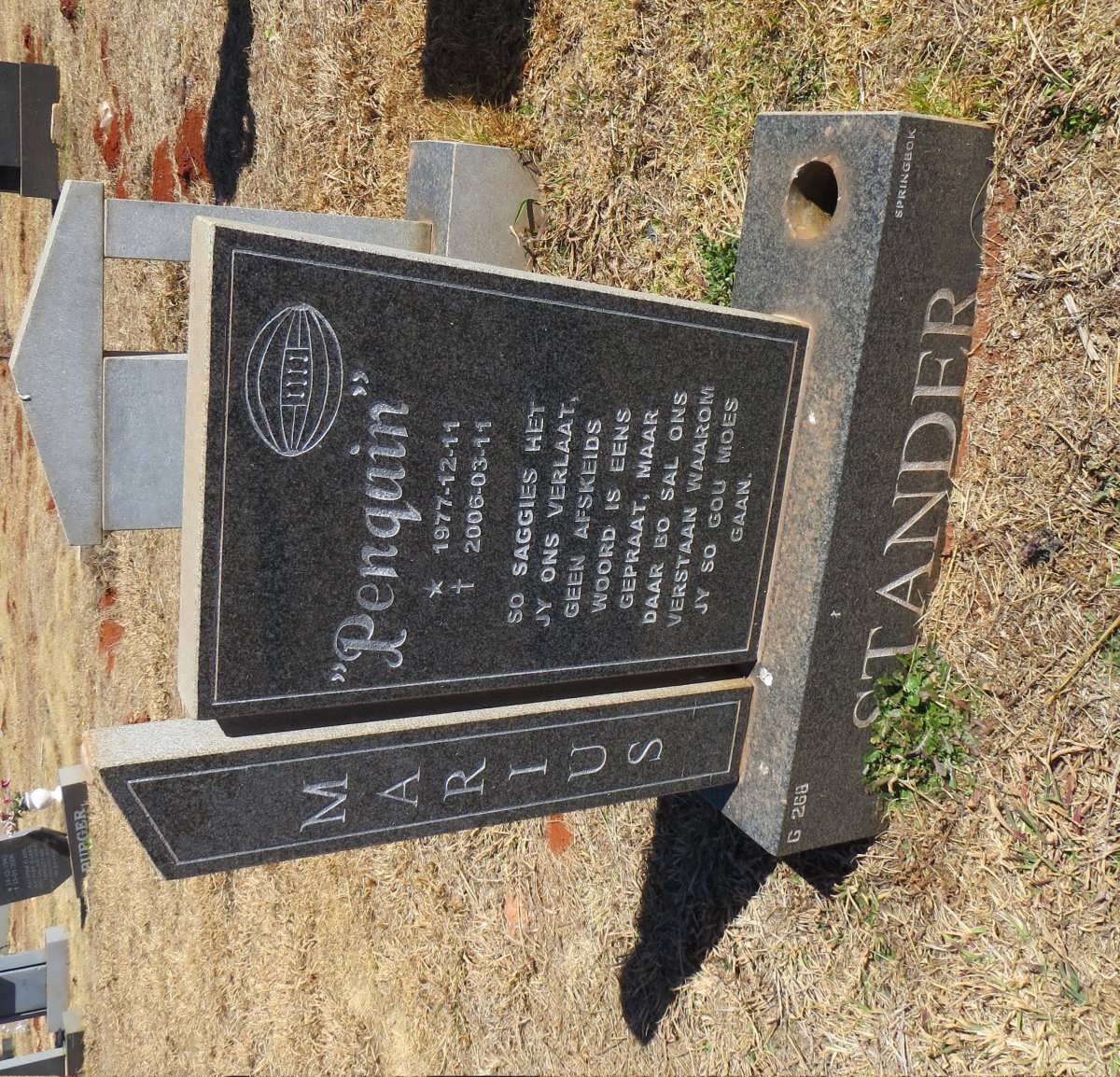 STANDER Marius 1977-2006