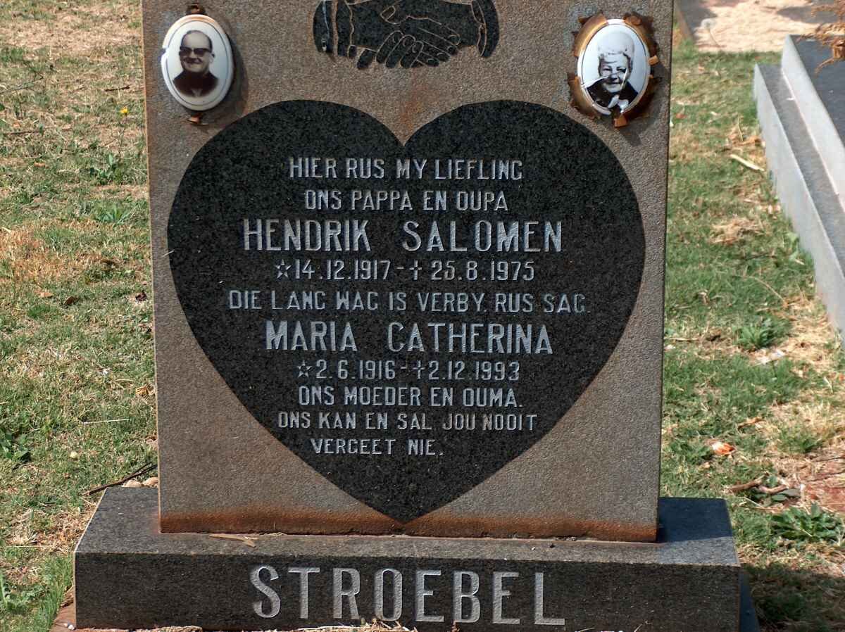 STROEBEL Hendrik Salomen 1917-1975 &amp; Maria Catherina 1916-1993