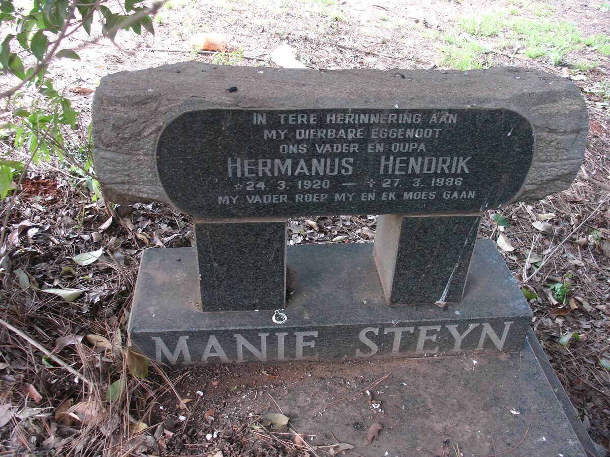 STEYN Hermanus Hendrik 1920-1996