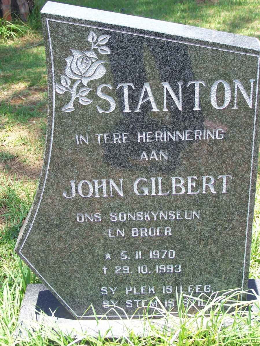 STANTON John Gilbert 1970-1993