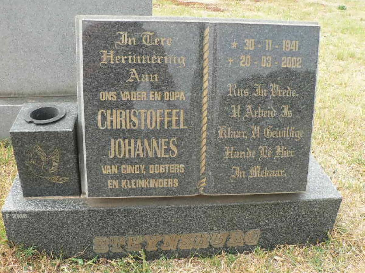 STEYNSBURG Christoffel Johannes 1941-2002