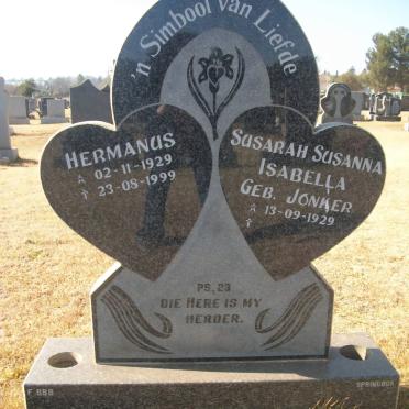 STEYN Hermanus 1929-1999 &amp; Susarah Susanna Isabella JONKER 1929-
