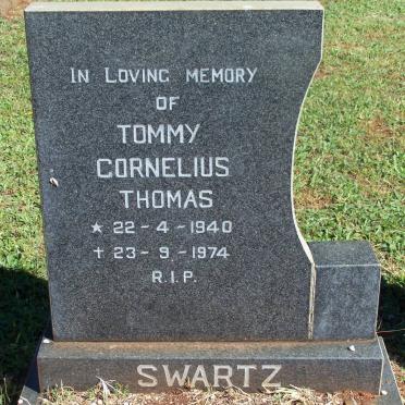 SWARTZ Cornelius Thomas 1940-1974