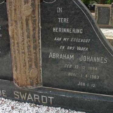 SWARDT, Abraham Johannes, de 1894-1963