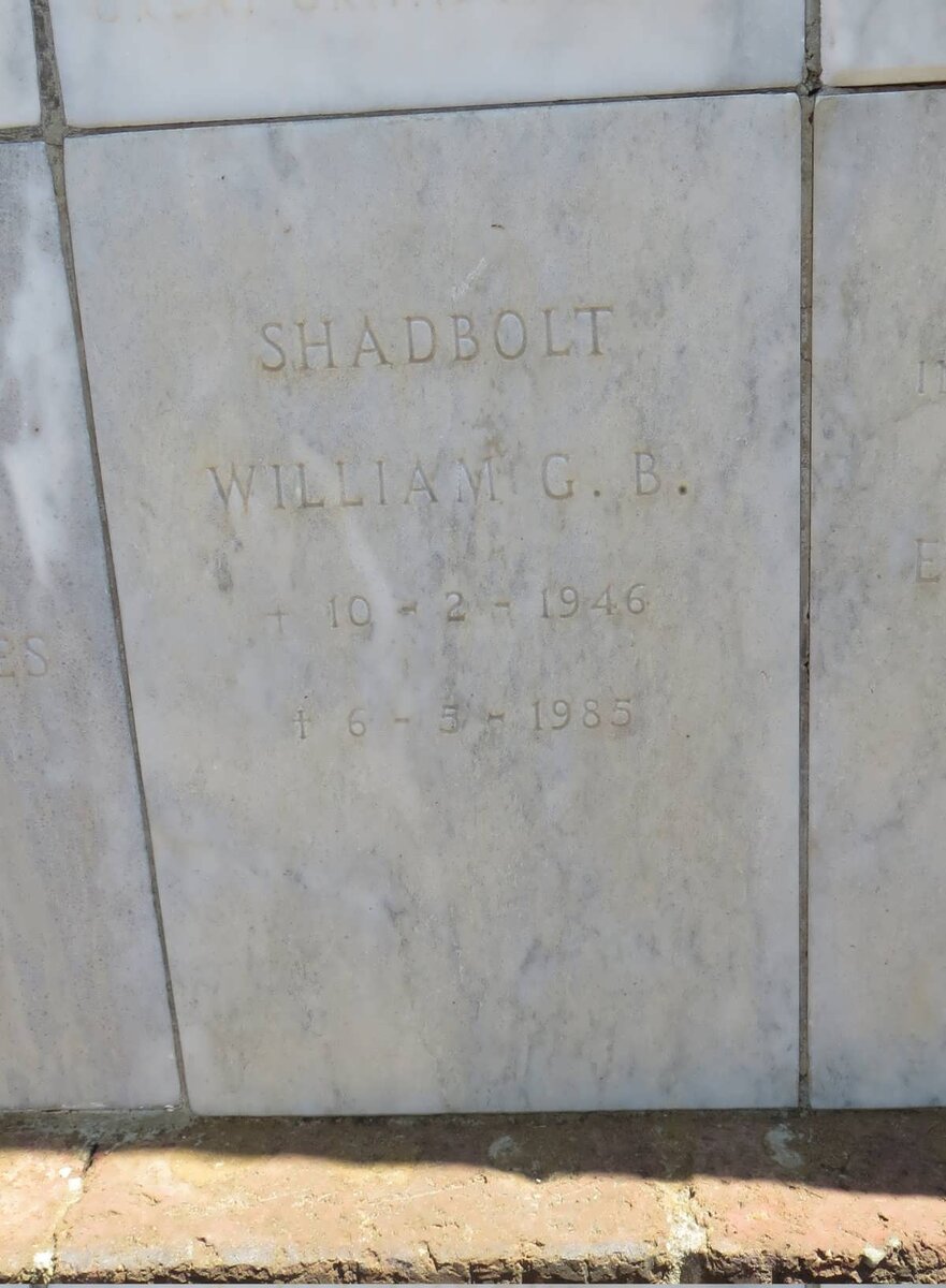 SHADBOLT William G.B. 1946-1985