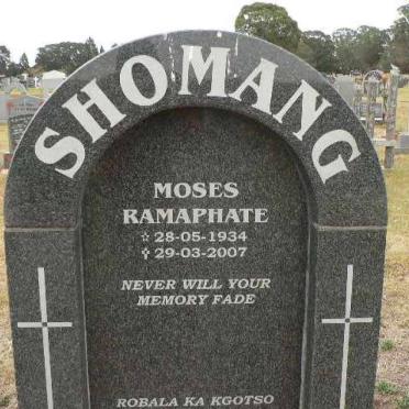 SHOMANG Moses Ramaphate 1934-2007