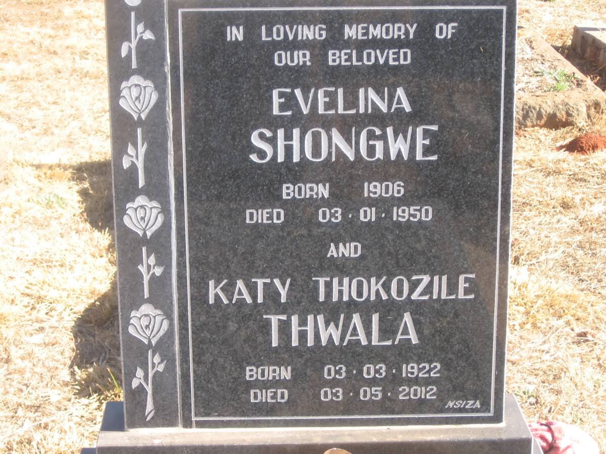SHONGWE Evelina 1906-1950 :: THWALA Katy Tholozile 1922-2012