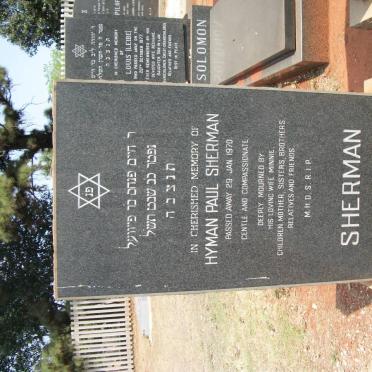 SHERMAN Myman Paul -1970