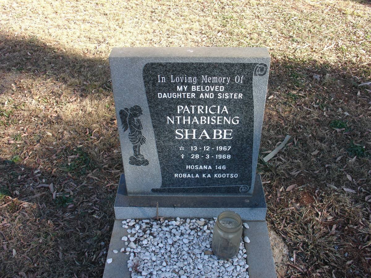 SHABE Patricia Nthabiseng 1967-1968