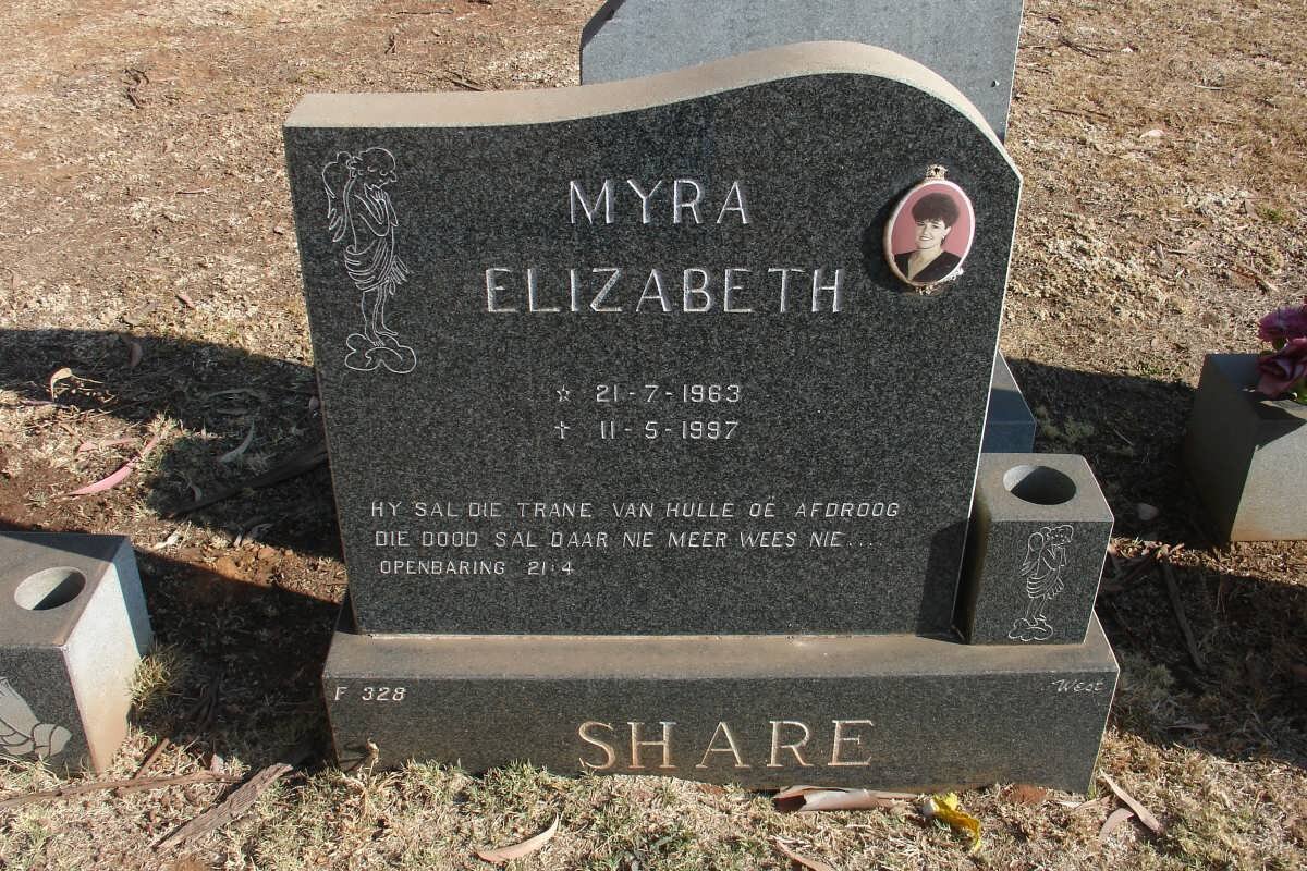 SHARE Myra Elizabeth 1963-1997