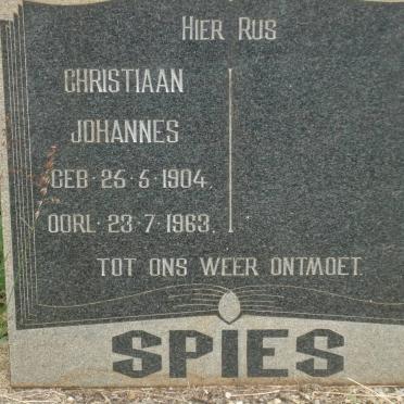 SPIES Christiaan Johannes 1904-1963