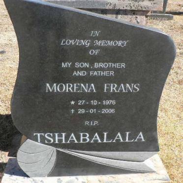 TSHABALALA Morena Frans 1976-2006