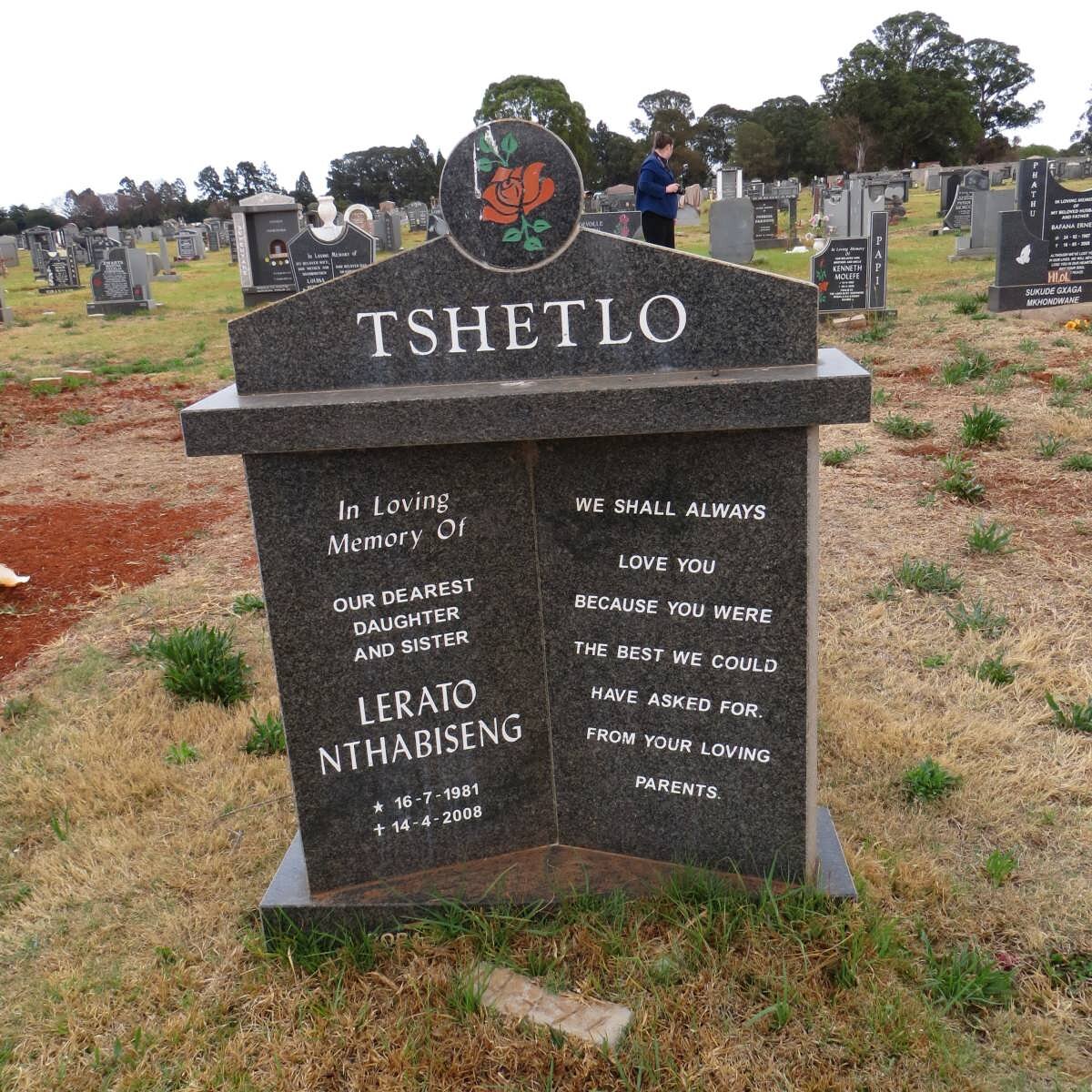 TSHETLO Lerato Nthabiseng 1981-2008