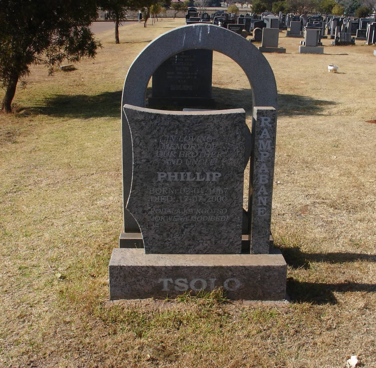 TSOLO Phillip Rampabane 1967-2000