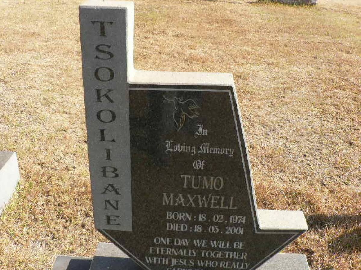 TSOKOLIBANE Tumo Maxwell 1974-2001
