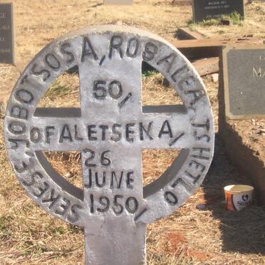 TSHETLO Sekes Yobotsosa Rosalea --1950