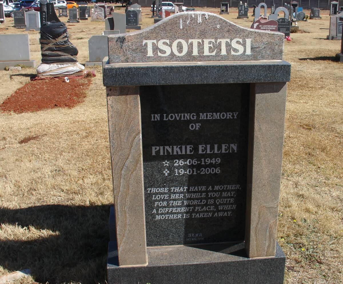 TSOTETSI Pinkie Ellen 1949-2006