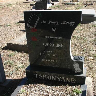 TSHONYANE Caroline 1909-1971