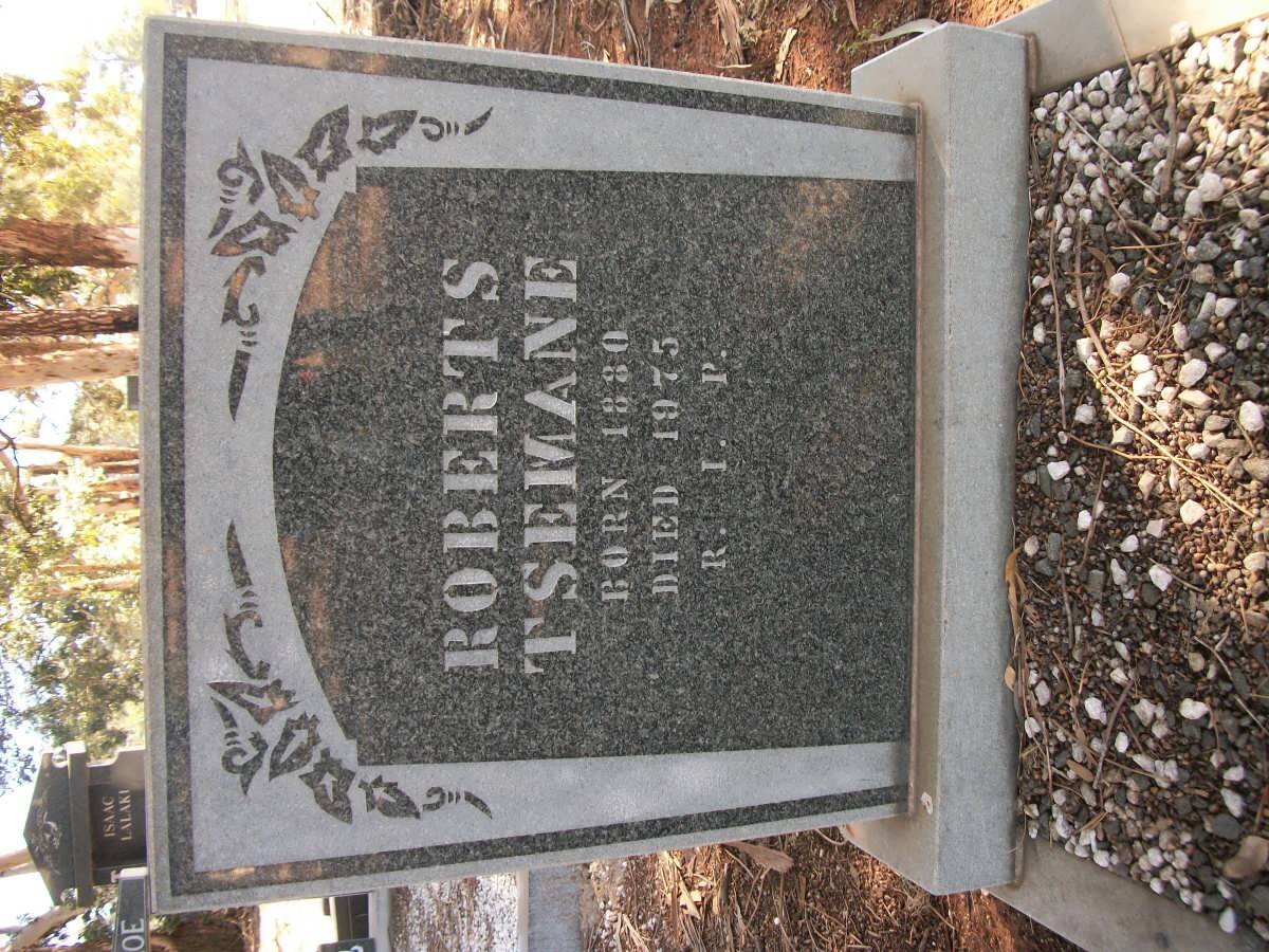 TSEMANE Robberts 1880-1975