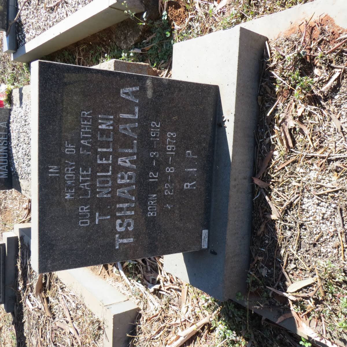 TSHABALALA T. Noleleni 1912-1973