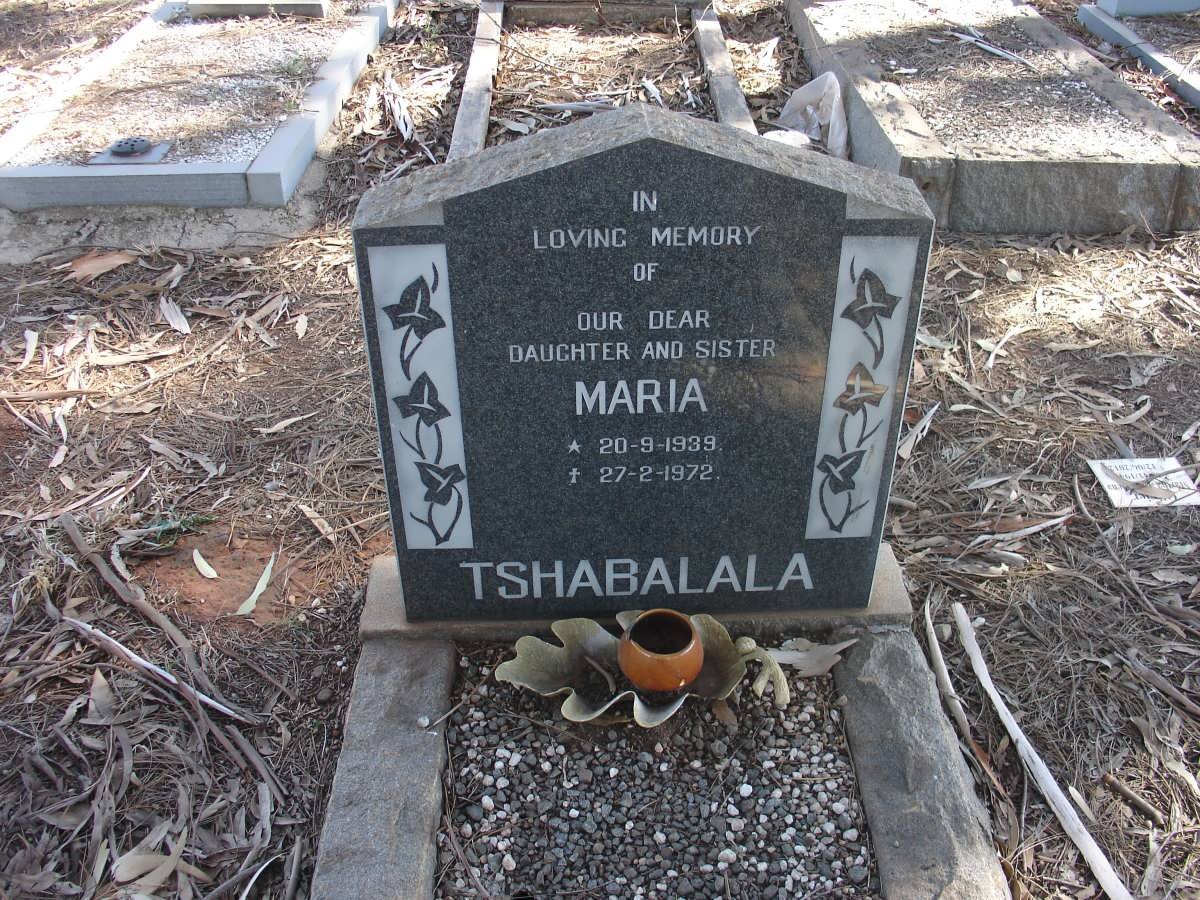 TSHABALALA Maria 1939-1972