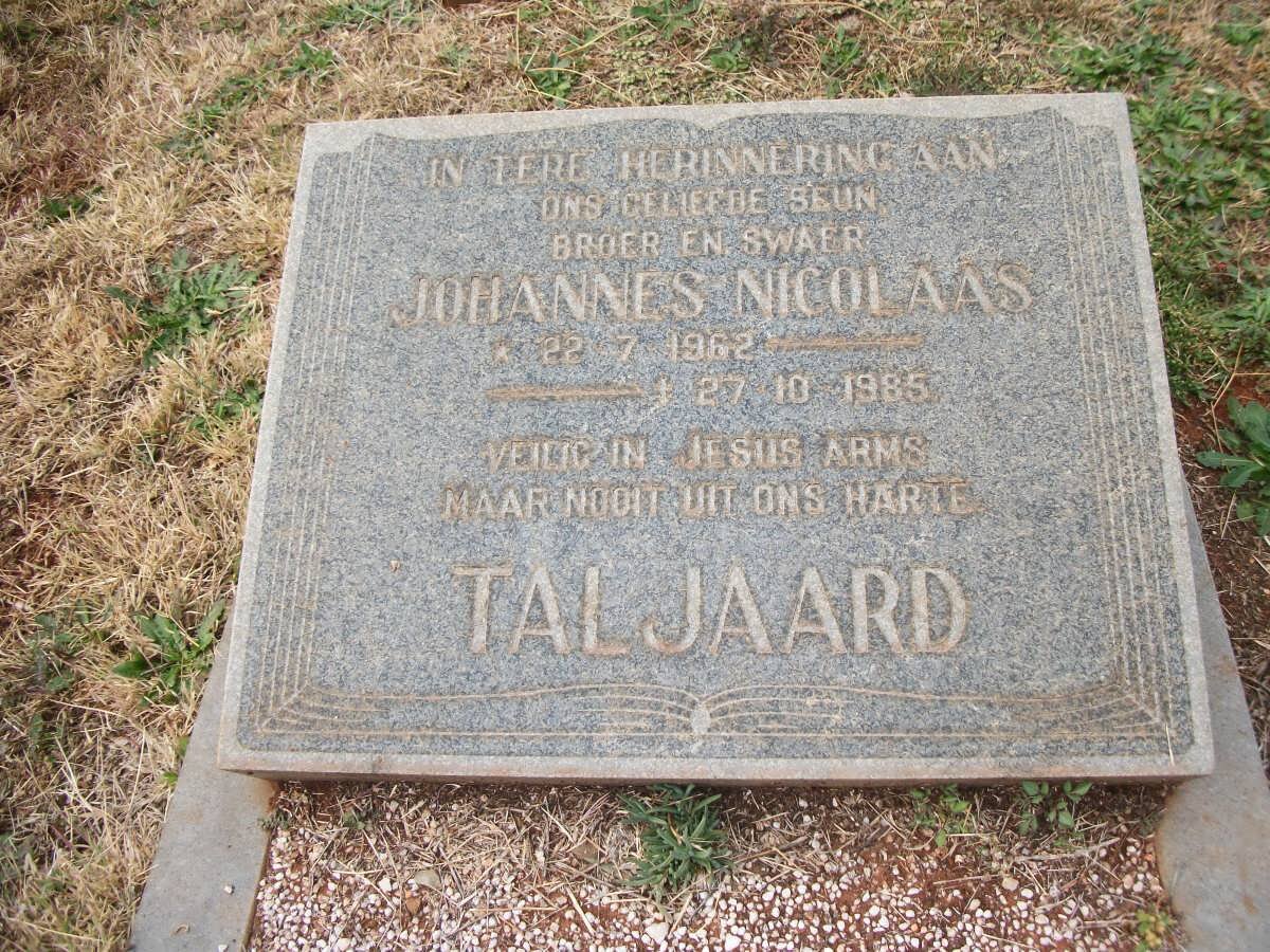 TALJAARD Johannes Nicolaas 1962-1985