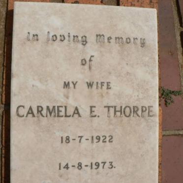 THORPE Carmela E. 1922-1973