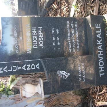 THOVHAKALE Mutshinya Dugishi Joseph 1936-1974