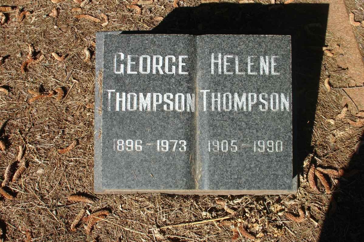 THOMPSON George 1896-1973 &amp; Helene 1905-1990