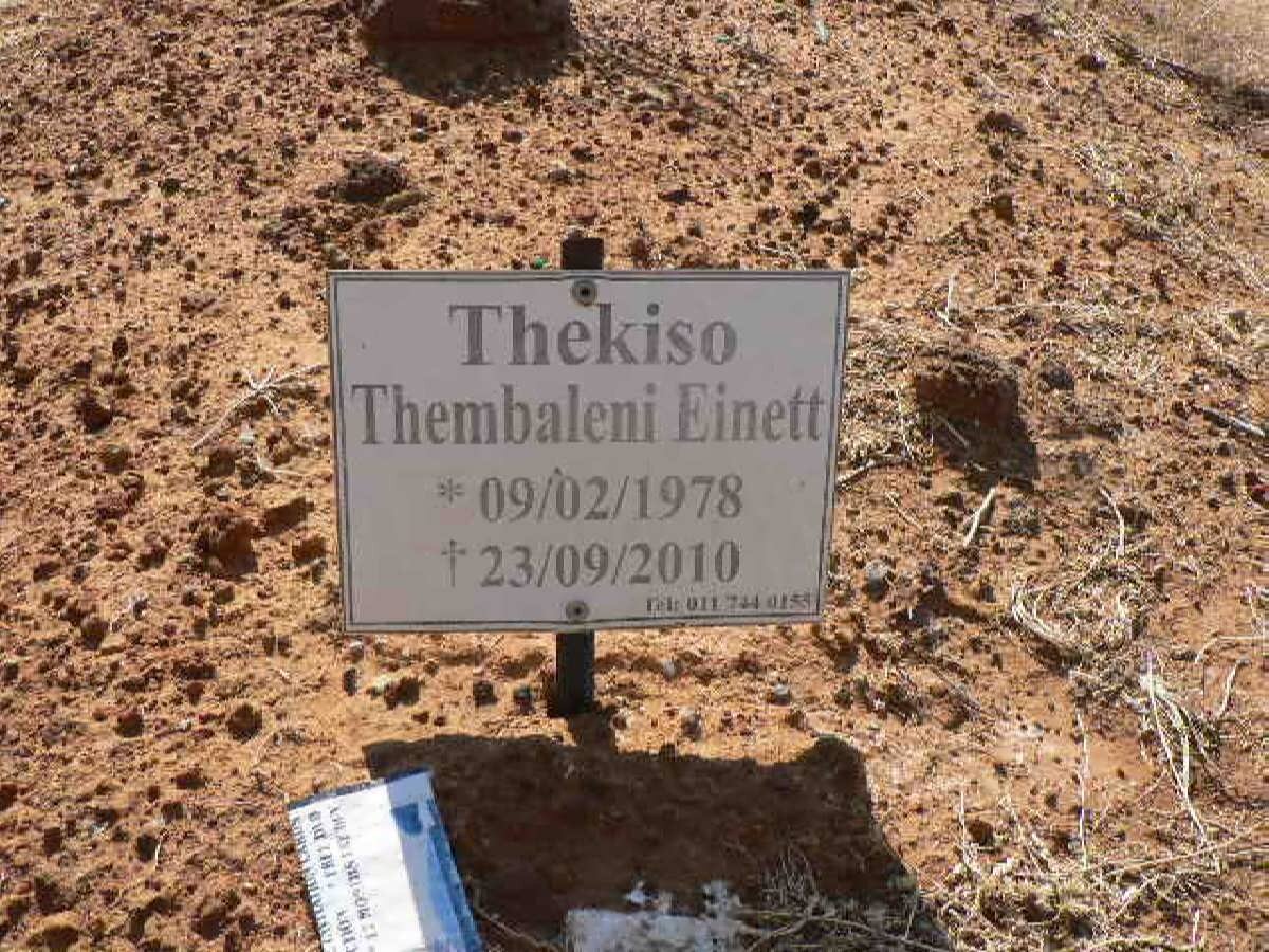 THEKISO Thembaleni Einett 1978-2010