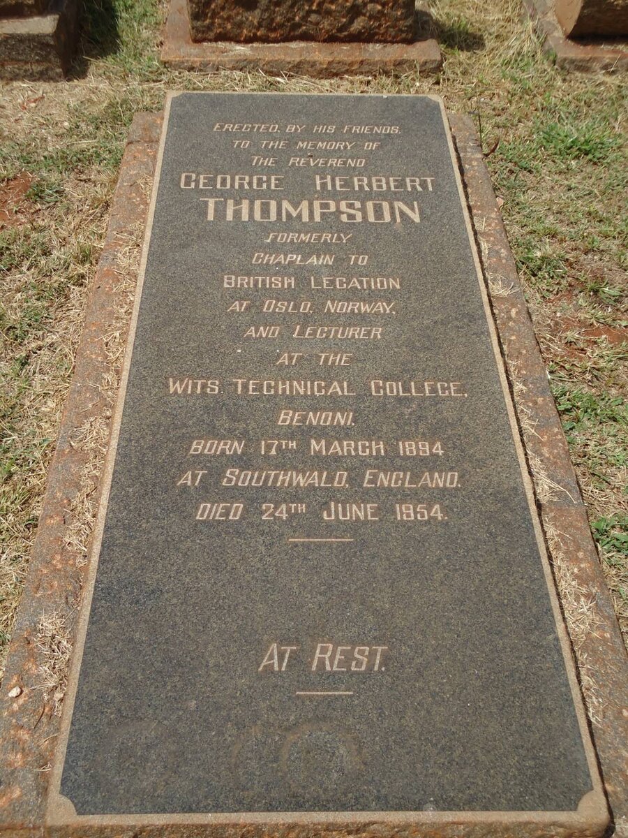 THOMPSON George Herbert 1894-1954