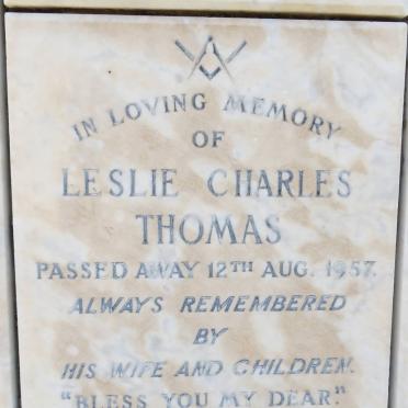 THOMAS Leslie Charles -1957