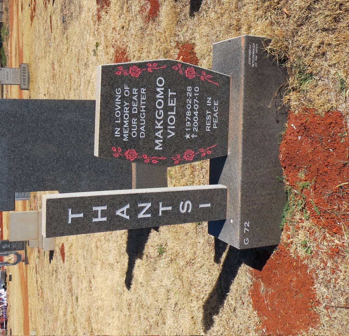 THANTSI Makgomo Violet 1978-2004