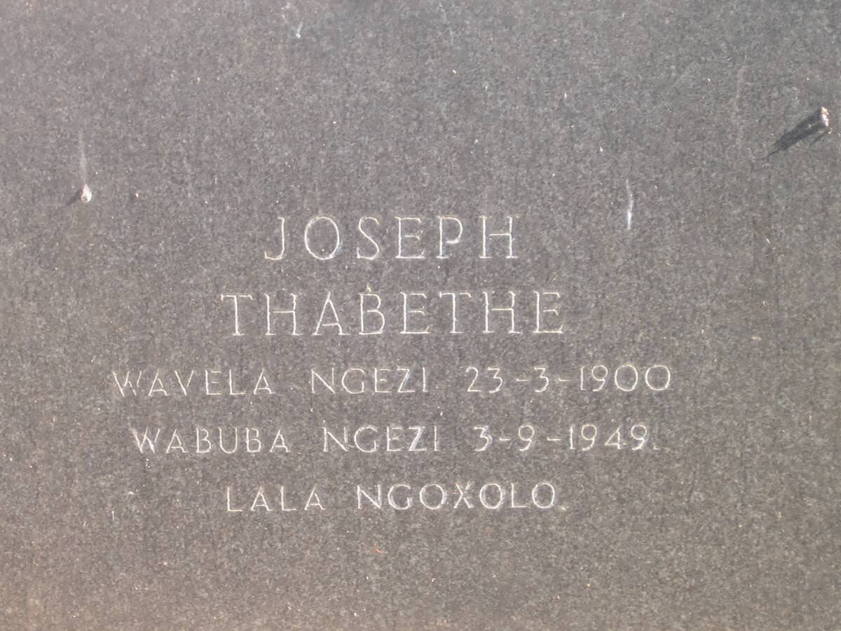 THABETHE Joseph 1900-1949