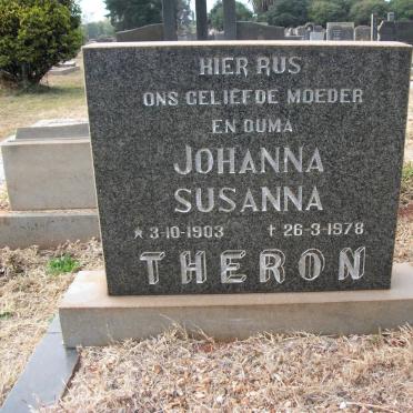 THERON Johanna Susanna 1903-1978