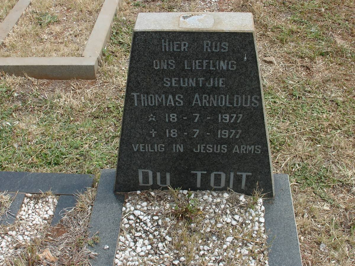 TOIT Thomas Arnoldus, du 1977-1977