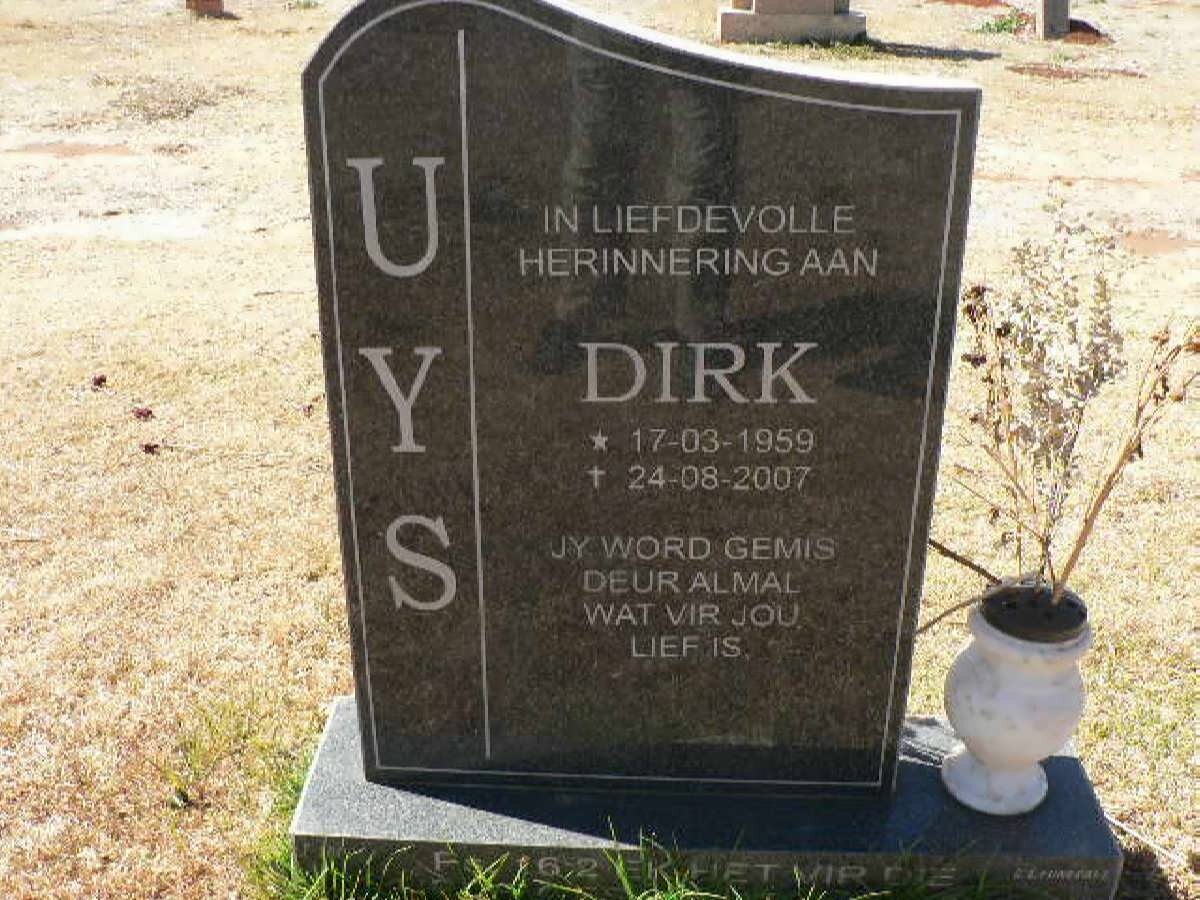UYS Dirk 1959-2007