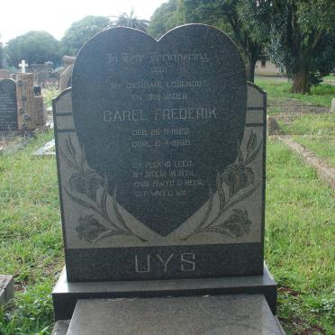 UYS Carel Frederik 1923-1968