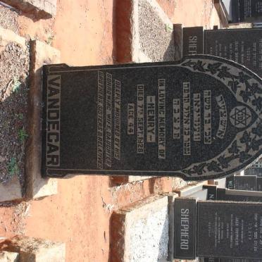 VANDECAR Henry -1928