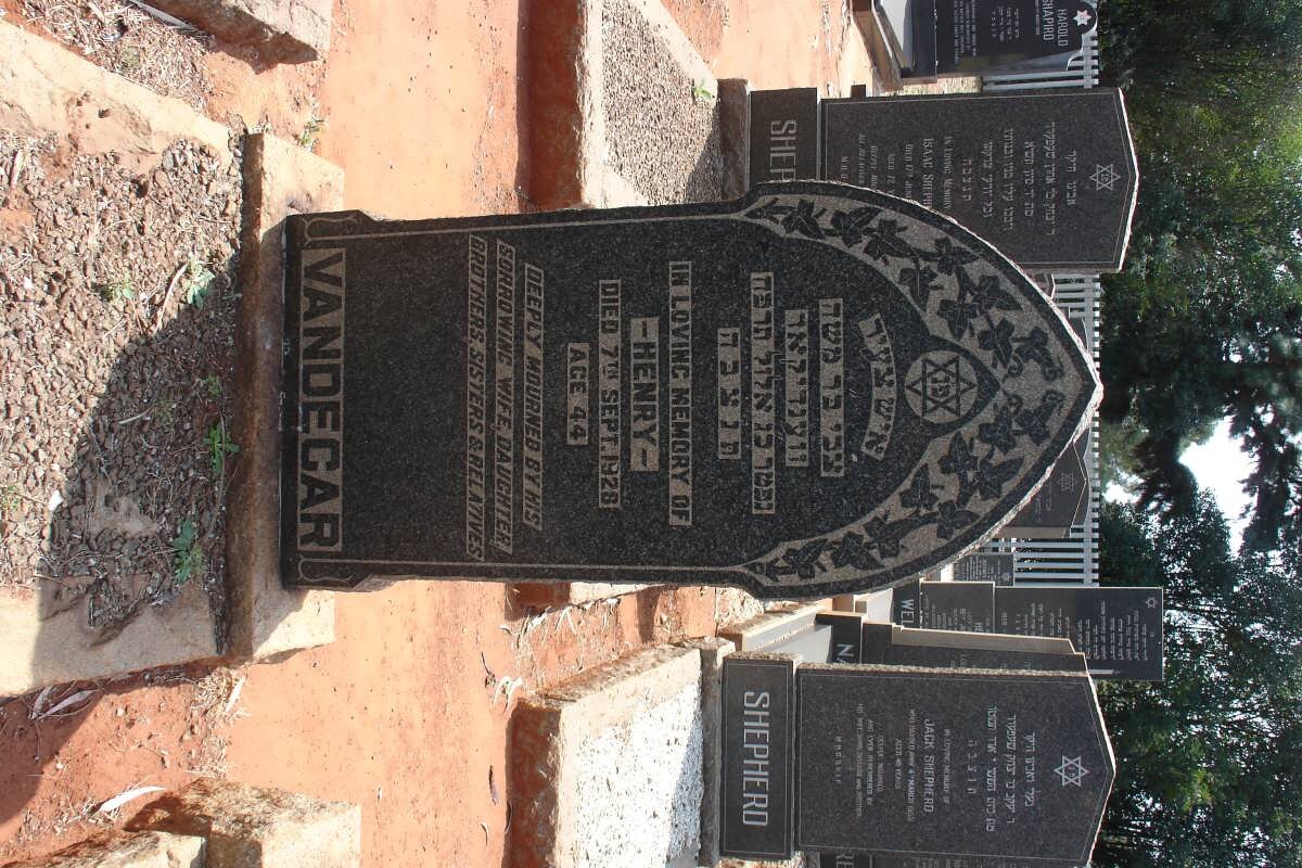 VANDECAR Henry -1928