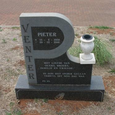 VENTER Pieter 1958-2001