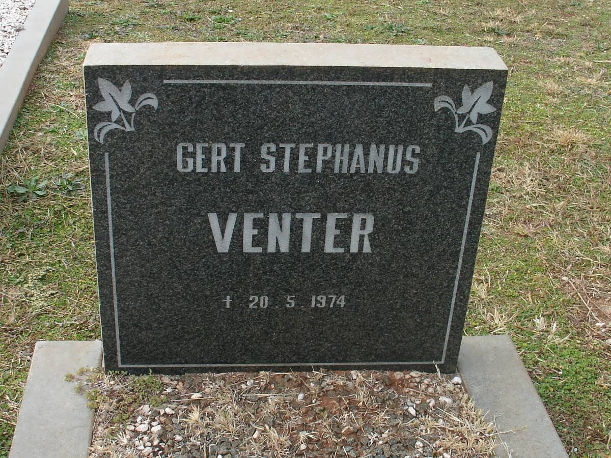 VENTER Gert Stephanus -1974