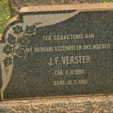 VERSTER J.F. 1902-1961