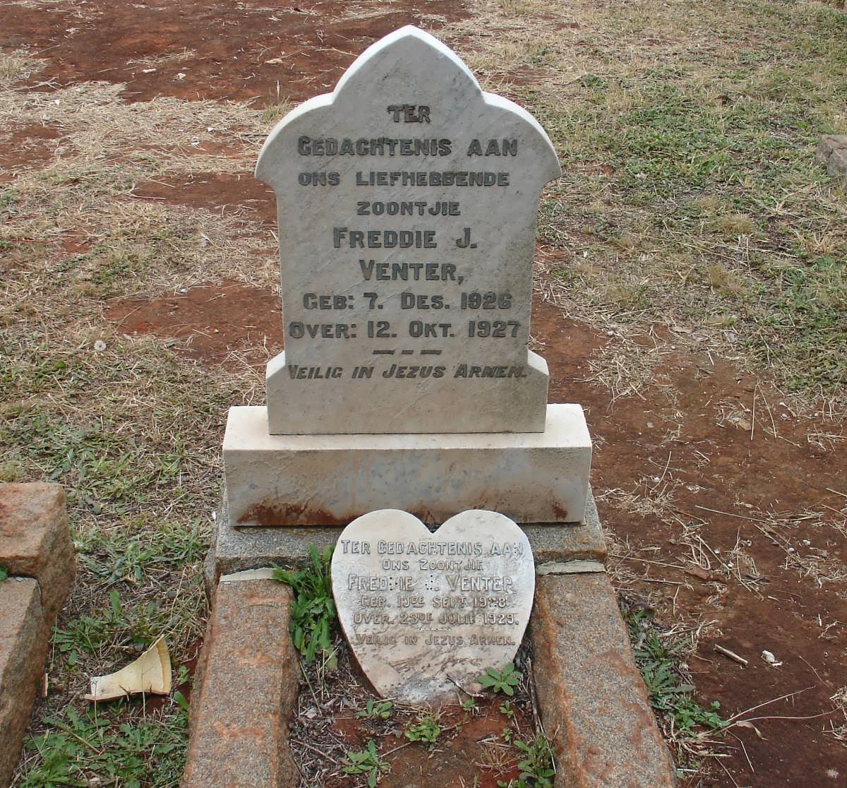 VENTER Freddie J. 1926-1927 :: Freddie J. 1928-1929