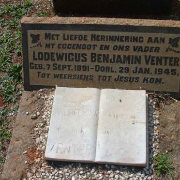 VENTER Lodewicus Benjamin 1891-1945 &amp; Wilhelmina Hendrika 1903-1974