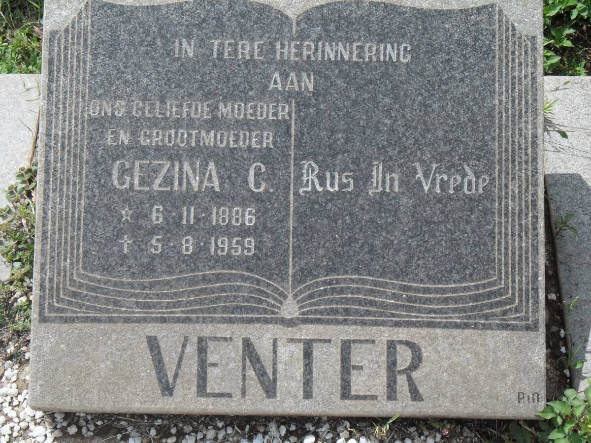 VENTER Gezina C. 1886-1959