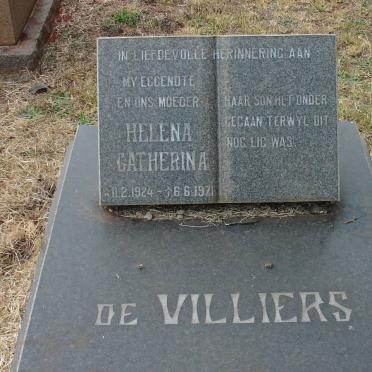 VILLIERS Helena Catherina, de 1924-1971